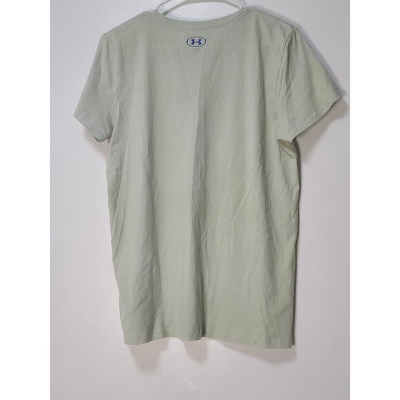 Under Armour Freedom Shirt Womens Large Green Short Sleeve Active Top T-shirt - Picture 4 of 5